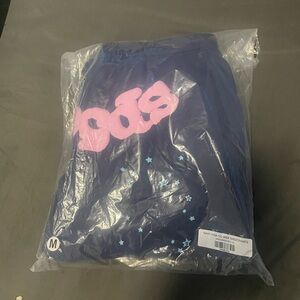 Men's Navy Sweatpants with Pink OG Graphic